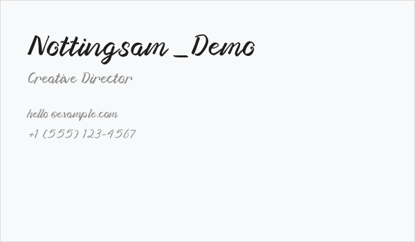 Nottingsam_Demo Business Card