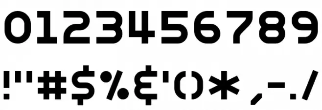 Nottke Bold フォント その他の文字