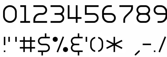 Nottke Font Alte caractere