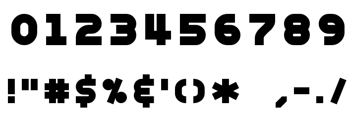 NottkeBlack Font OTHER CHARS