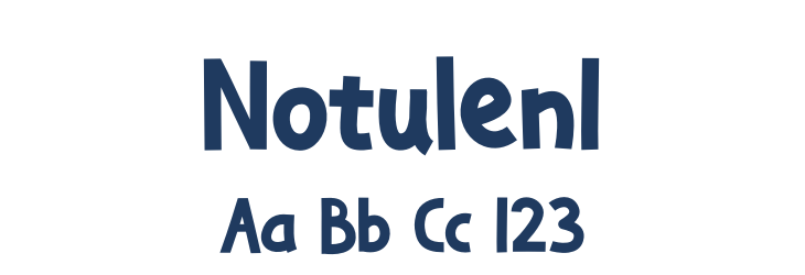 Notulen1 Font Preview