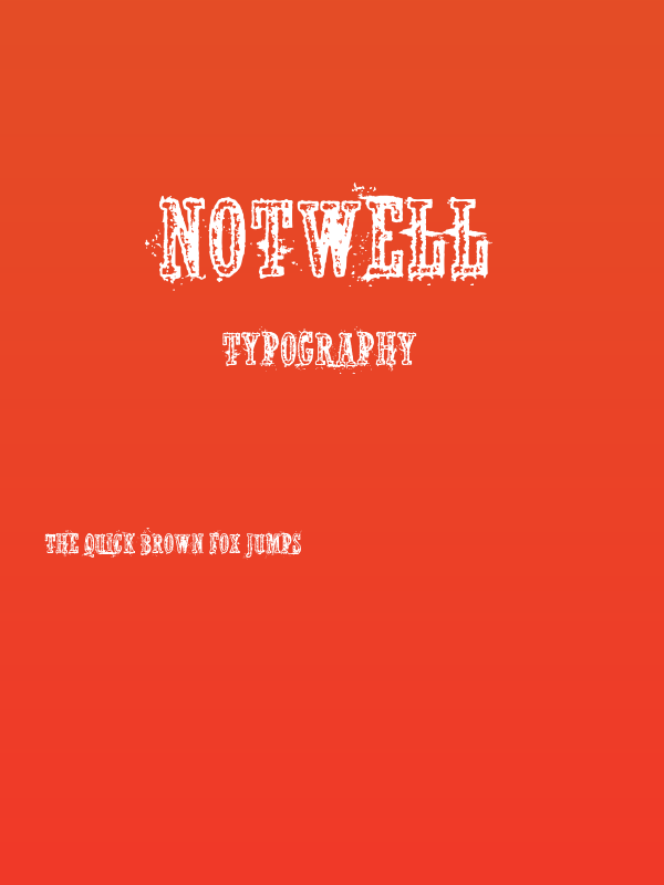 Notwell Poster