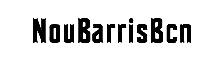 Nou Barris Bcn  les polices de caractères gratuit tlcharger