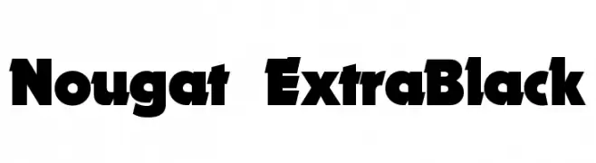 Nougat ExtraBlack  नि: शुल्क फ़ॉन्ट्स डाउनलोड