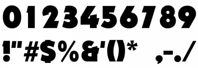 Nougat ExtraBlack Font OTHER CHARS