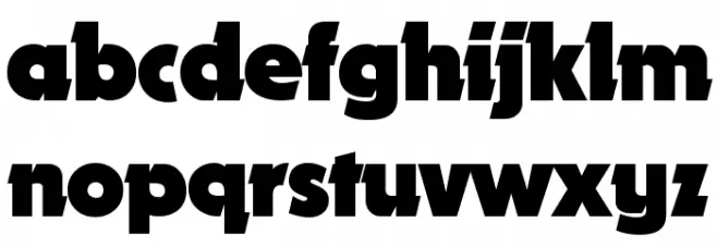 Nougat ExtraBlack Font LOWERCASE