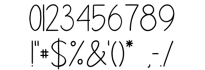 Nougat Font OTHER CHARS
