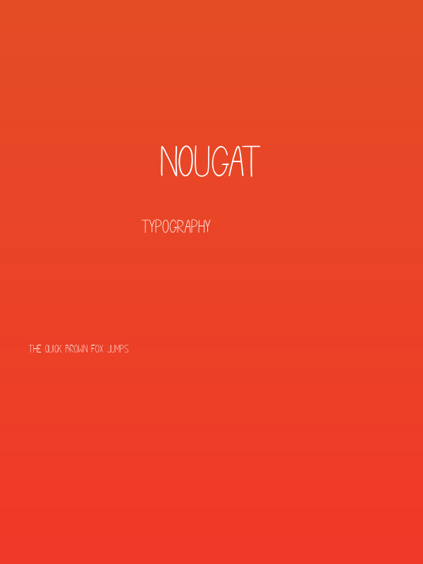 Nougat Poster