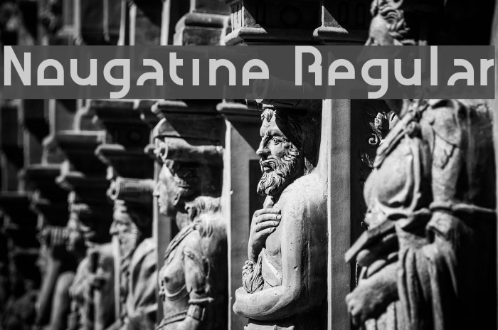 Nougatine Regular Font examples