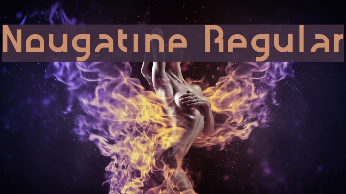 Nougatine Regular Font examples