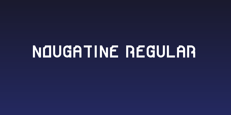 Nougatine Regular Social Header