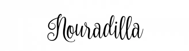 Nouradilla  Frei Schriftart Herunterladen