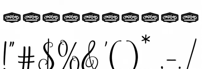 Nouradilla Font OTHER CHARS