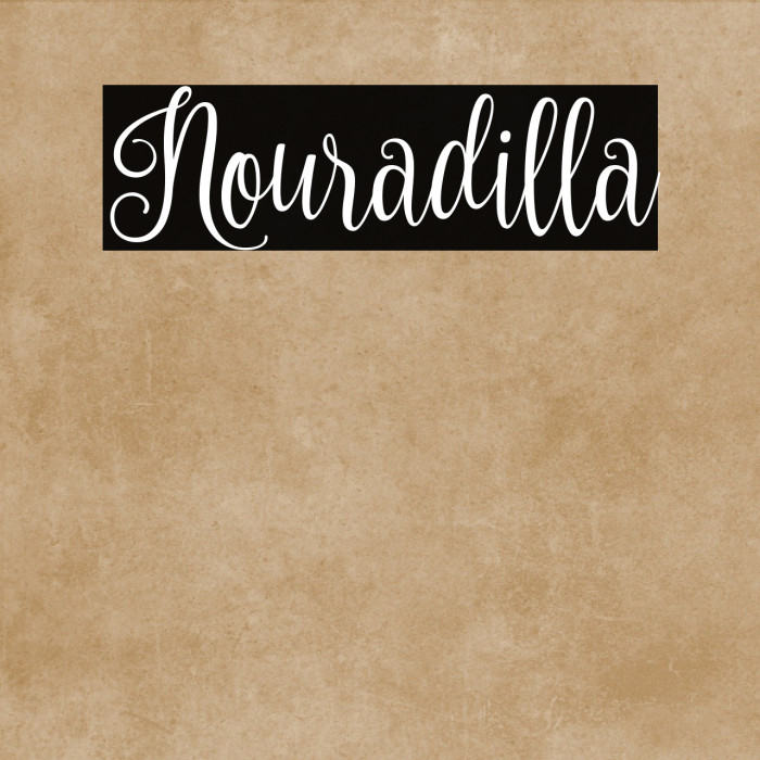 Nouradilla Font examples