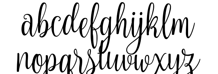 Nouradilla Font LOWERCASE