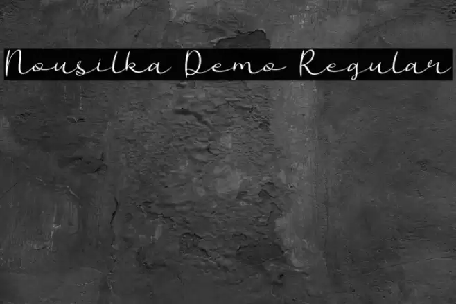 Nousilka Demo Regular Font examples