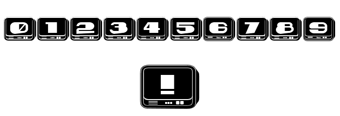 Nouveau Flat Negative Regular Font OTHER CHARS