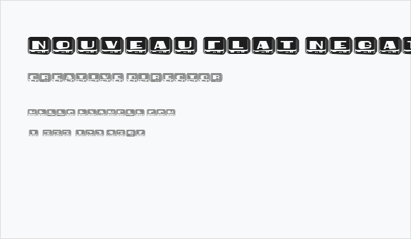 Nouveau Flat Negative Regular Business Card