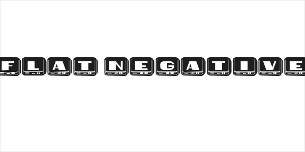 Nouveau Flat Negative Regular Logo