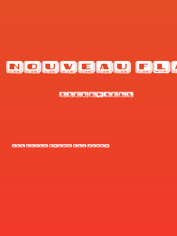 Nouveau Flat Negative Regular Poster