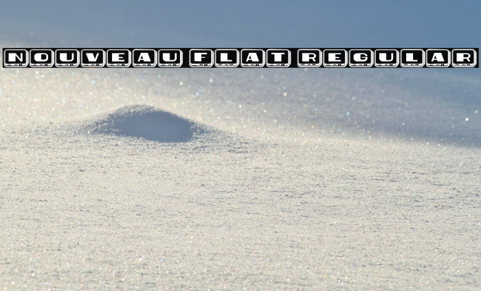 Nouveau Flat Regular Example 2