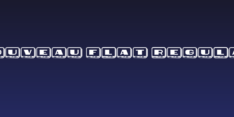 Nouveau Flat Regular Social Header