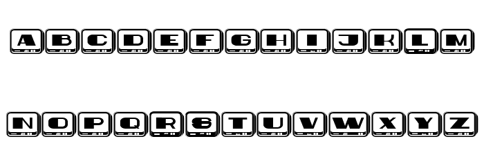 Nouveau Flat Regular Font LOWERCASE