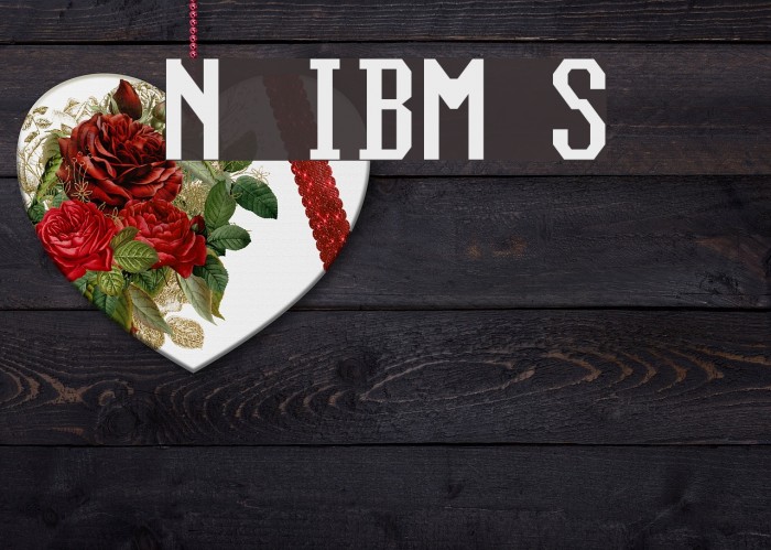 Nouveau IBM Stretch Font examples