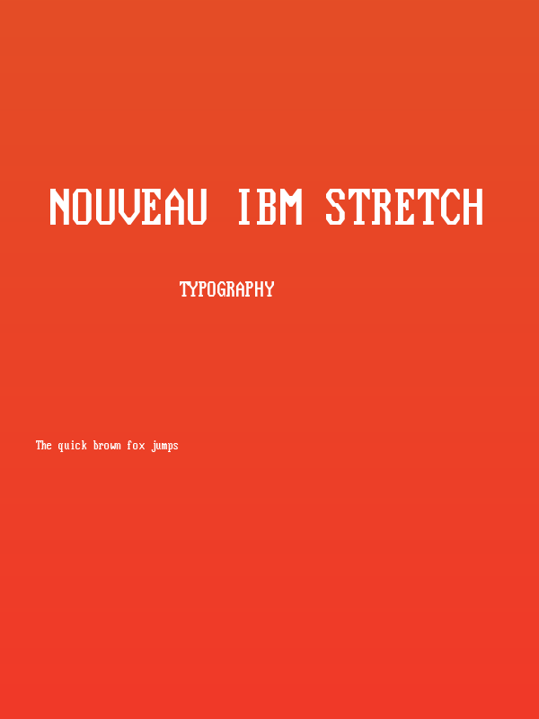 Nouveau IBM Stretch Poster