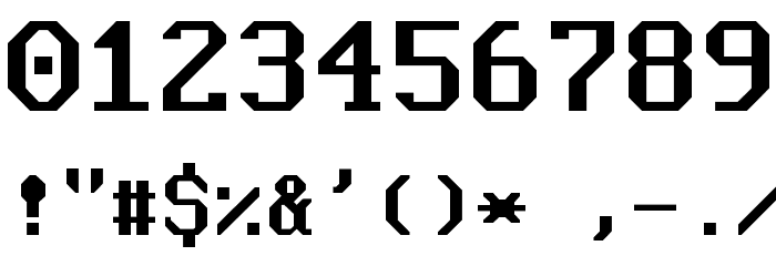 Nouveau IBM Font OTHER CHARS