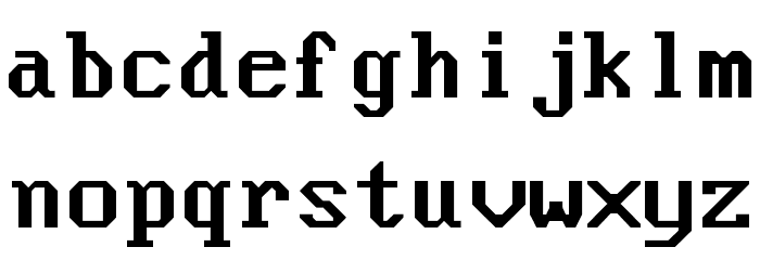 Nouveau IBM Font LOWERCASE
