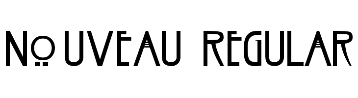Nouveau Regular Font