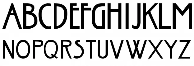 Nouveau Regular フォント 大文字