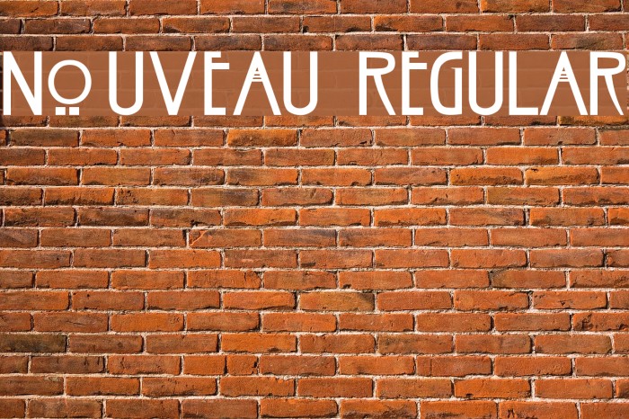 Nouveau Regular Font examples