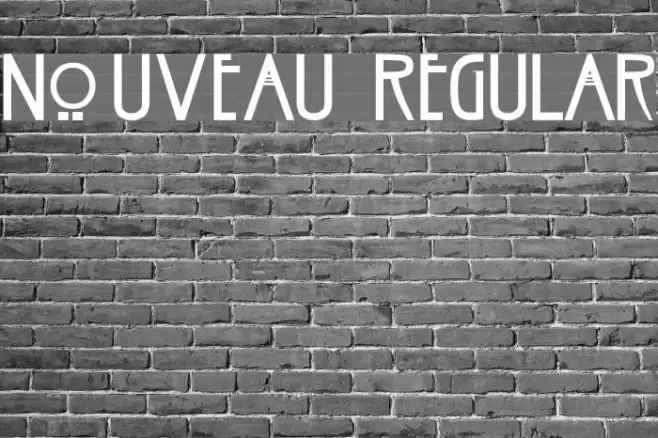 Nouveau Regular Font examples
