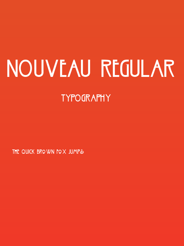 Nouveau Regular Poster