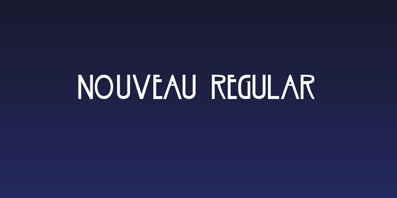 Nouveau Regular Social Header
