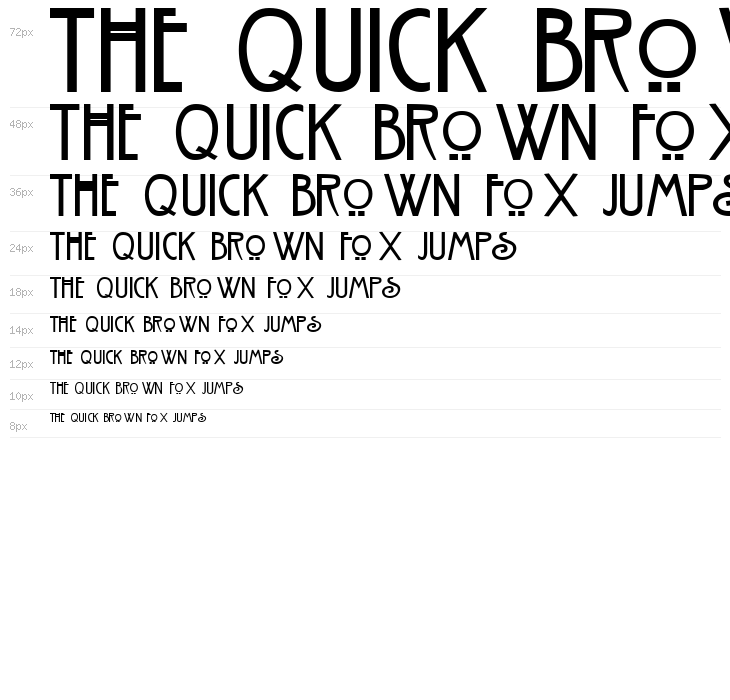 Nouveau Regular Waterfall