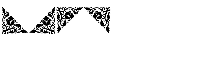 Nouveau Rococo Deco Dings I Font OTHER CHARS
