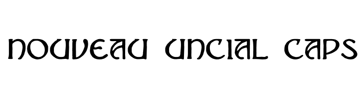 Nouveau Uncial Caps  免费字体下载