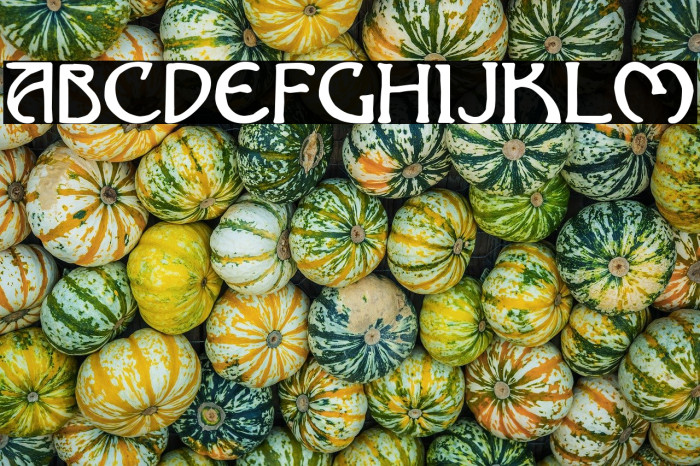 Nouveau Uncial Caps Example 1