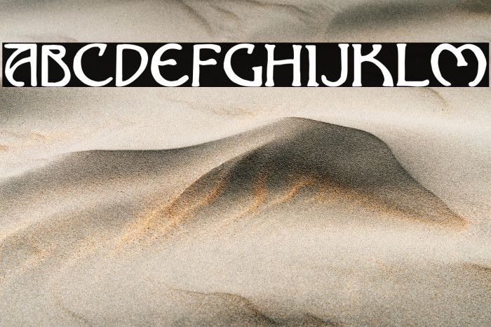 Nouveau Uncial Caps Example 3