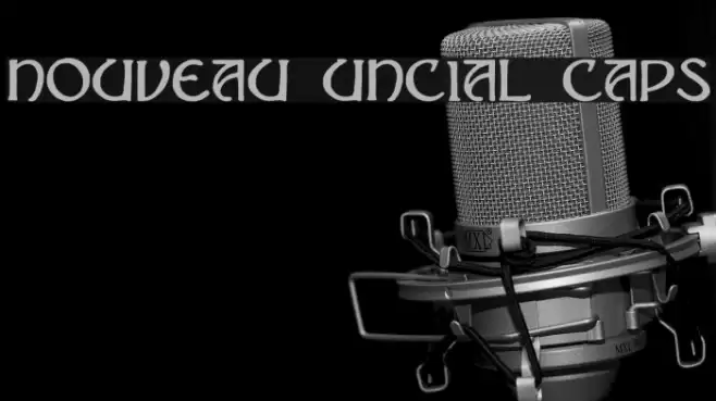 Nouveau Uncial Caps Font examples