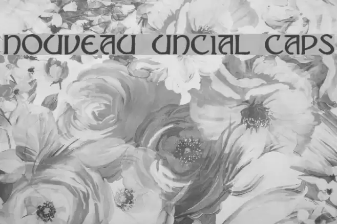 Nouveau Uncial Caps Font examples