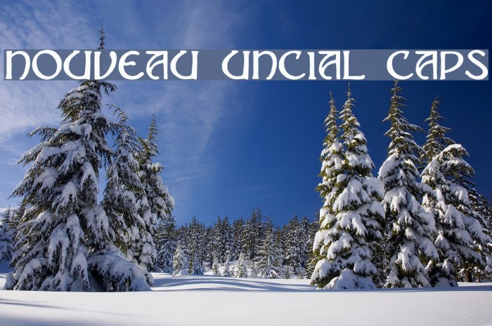 Nouveau Uncial Caps Font examples