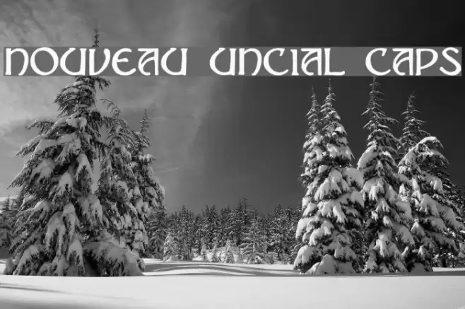 Nouveau Uncial Caps Font examples