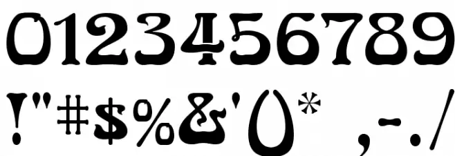 NouveauFLF Font OTHER CHARS