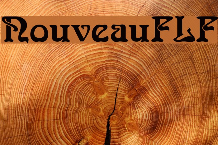 NouveauFLF Font examples