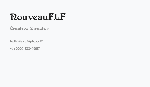 NouveauFLF Business Card