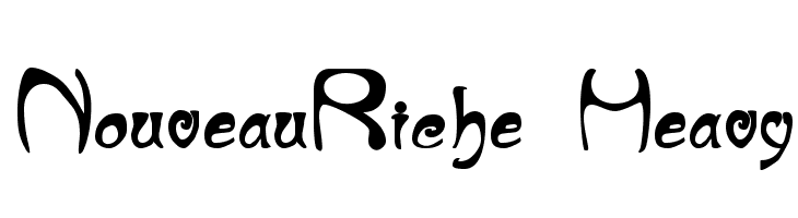 NouveauRiche Heavy  Скачать бесплатные шрифты